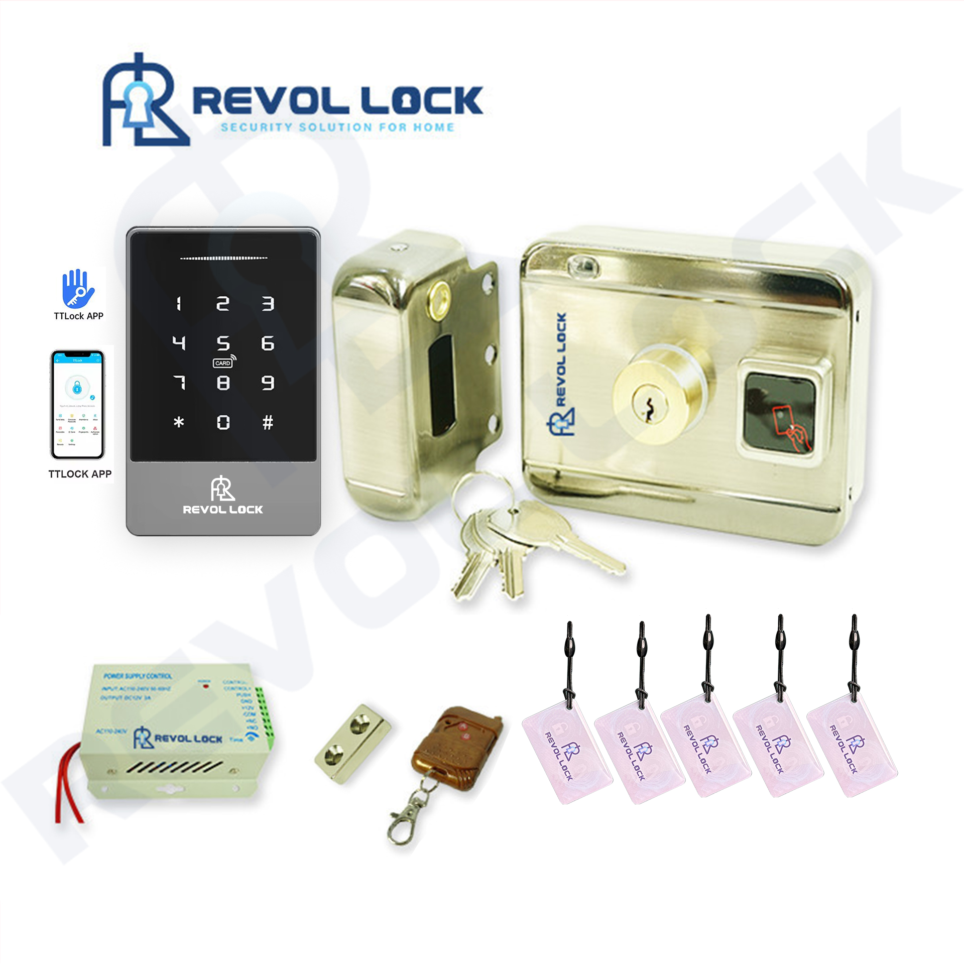 Khóa cổng thẻ từ Revol Lock BASIC-RV2T Khóa cổng thẻ từ Revol Lock BASIC-RV2T